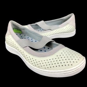 Ahnu Telegraph Beige Leather Mary Jane Casual